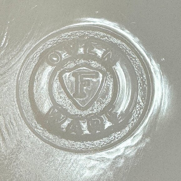 Vintage Federal Glass Mixing Bowl Oven Ware Turquoise Atomic Star MCM 3 QT - Picture 2 of 11